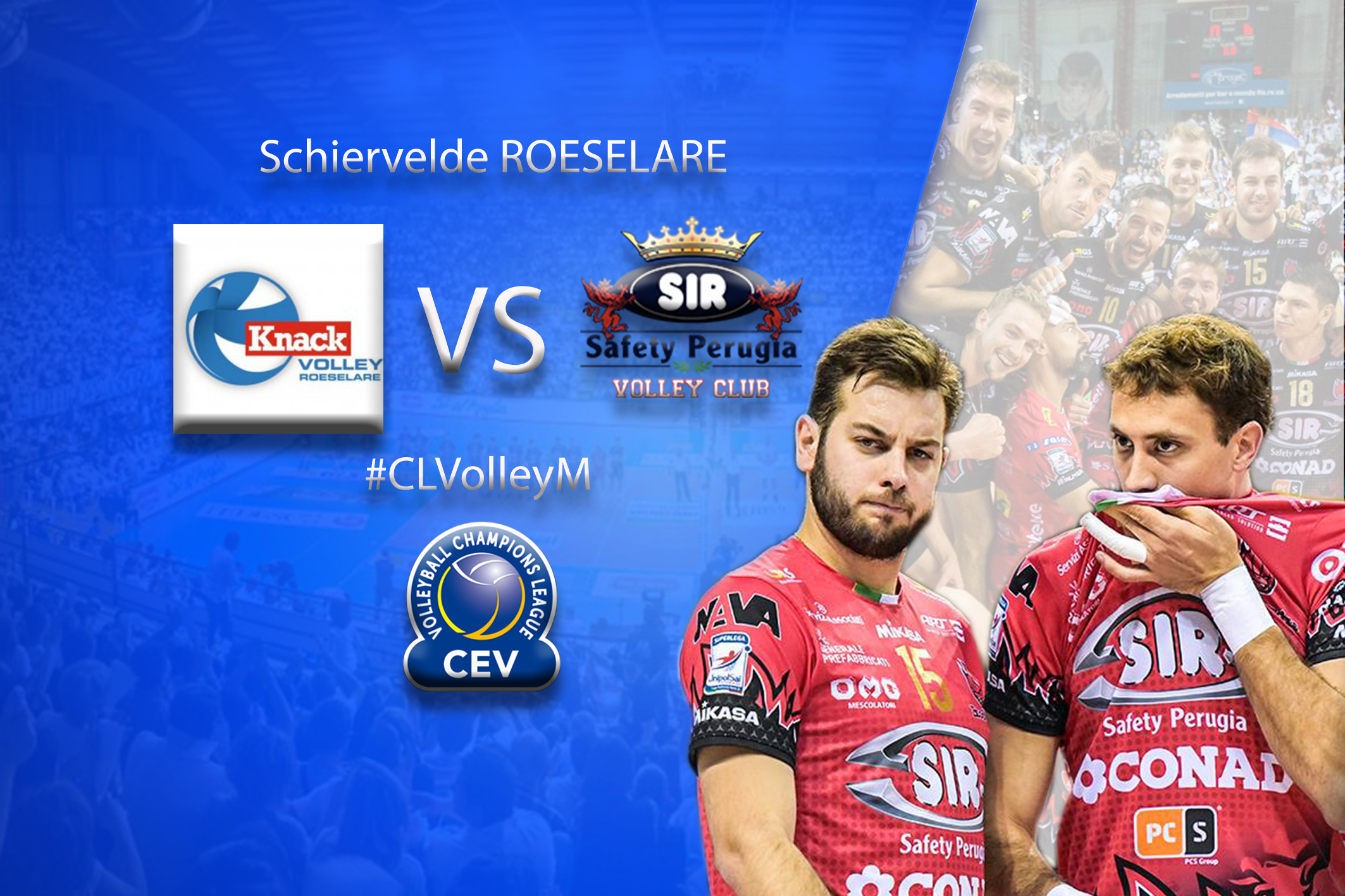 Champions League M: Perugia in Belgio per consolidare il primato