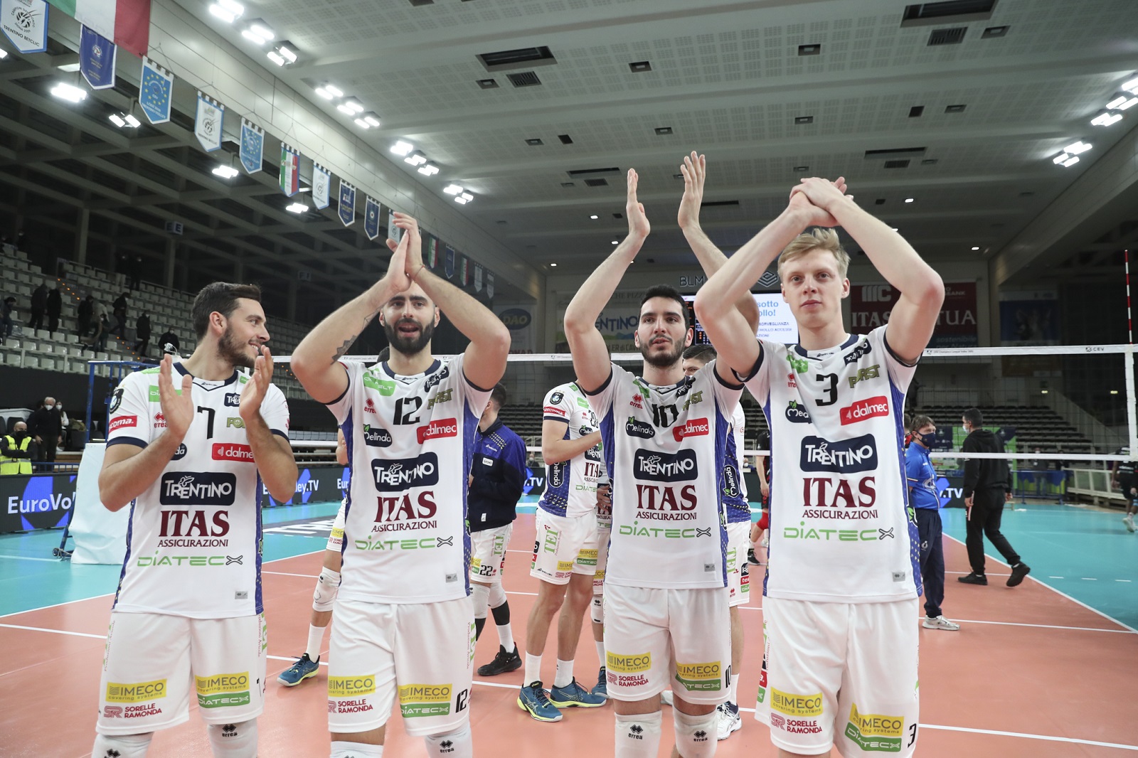 Champions League maschile: Trentino Itas supera in tre set i francesi del Cannes